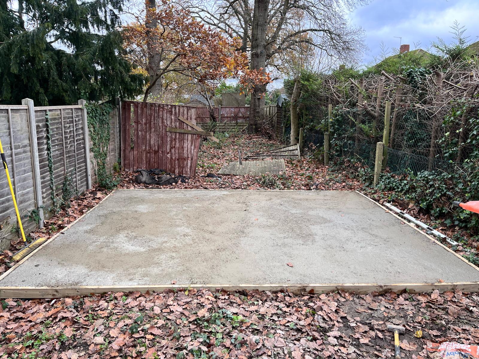 concrete base for my garden